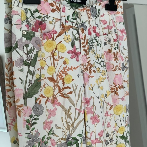 Cambio Floral Print Zippered Ankle Pants, Perfect For Spring/Summer - Size US 2 - Picture 2 of 11